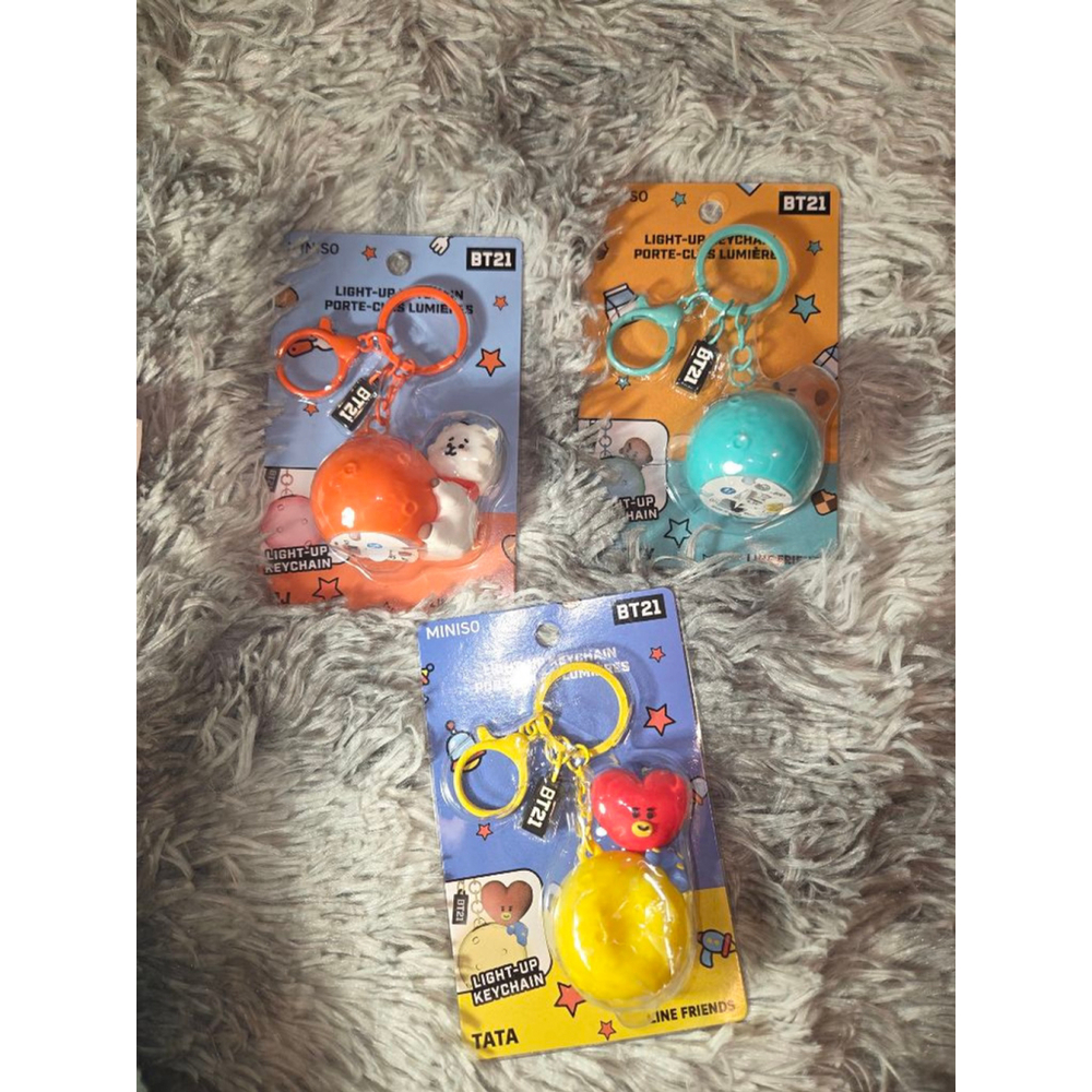 Miniso B21 Light-up keychain Lot of 3